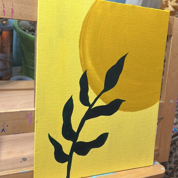 leaf sun painting - Picture 3 of 3